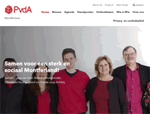 Tablet Screenshot of montferland.pvda.nl