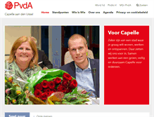 Tablet Screenshot of capelleaandenijssel.pvda.nl