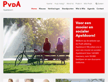 Tablet Screenshot of apeldoorn.pvda.nl