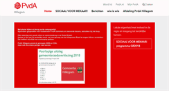 Desktop Screenshot of hillegom.pvda.nl