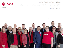 Tablet Screenshot of emmen.pvda.nl