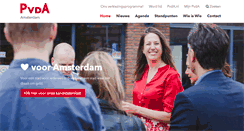 Desktop Screenshot of amsterdam.pvda.nl