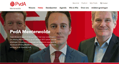 Desktop Screenshot of menterwolde.pvda.nl