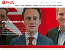 Tablet Screenshot of menterwolde.pvda.nl