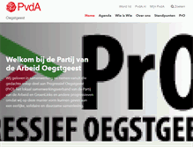 Tablet Screenshot of oegstgeest.pvda.nl