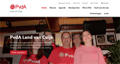 Desktop Screenshot of landvancuijk.pvda.nl