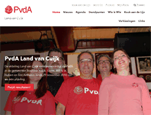 Tablet Screenshot of landvancuijk.pvda.nl