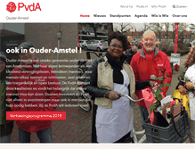 Tablet Screenshot of ouderamstel.pvda.nl
