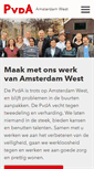 Mobile Screenshot of amsterdamwest.pvda.nl