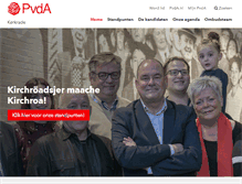 Tablet Screenshot of kerkrade.pvda.nl