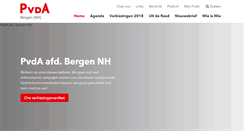 Desktop Screenshot of bergen.pvda.nl