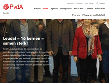 Tablet Screenshot of leudal.pvda.nl