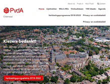 Tablet Screenshot of oldenzaal.pvda.nl