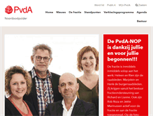 Tablet Screenshot of noordoostpolder.pvda.nl