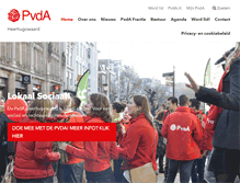 Tablet Screenshot of heerhugowaard.pvda.nl