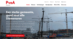 Desktop Screenshot of diemen.pvda.nl