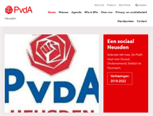 Tablet Screenshot of heusden.pvda.nl