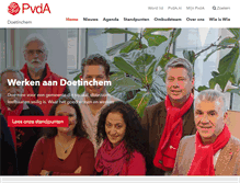 Tablet Screenshot of doetinchem.pvda.nl