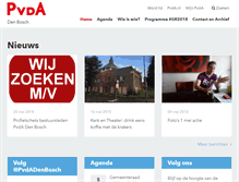 Tablet Screenshot of denbosch.pvda.nl