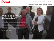 Tablet Screenshot of alblasserdam.pvda.nl