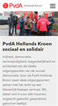 Mobile Screenshot of hollandskroon.pvda.nl