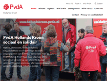 Tablet Screenshot of hollandskroon.pvda.nl